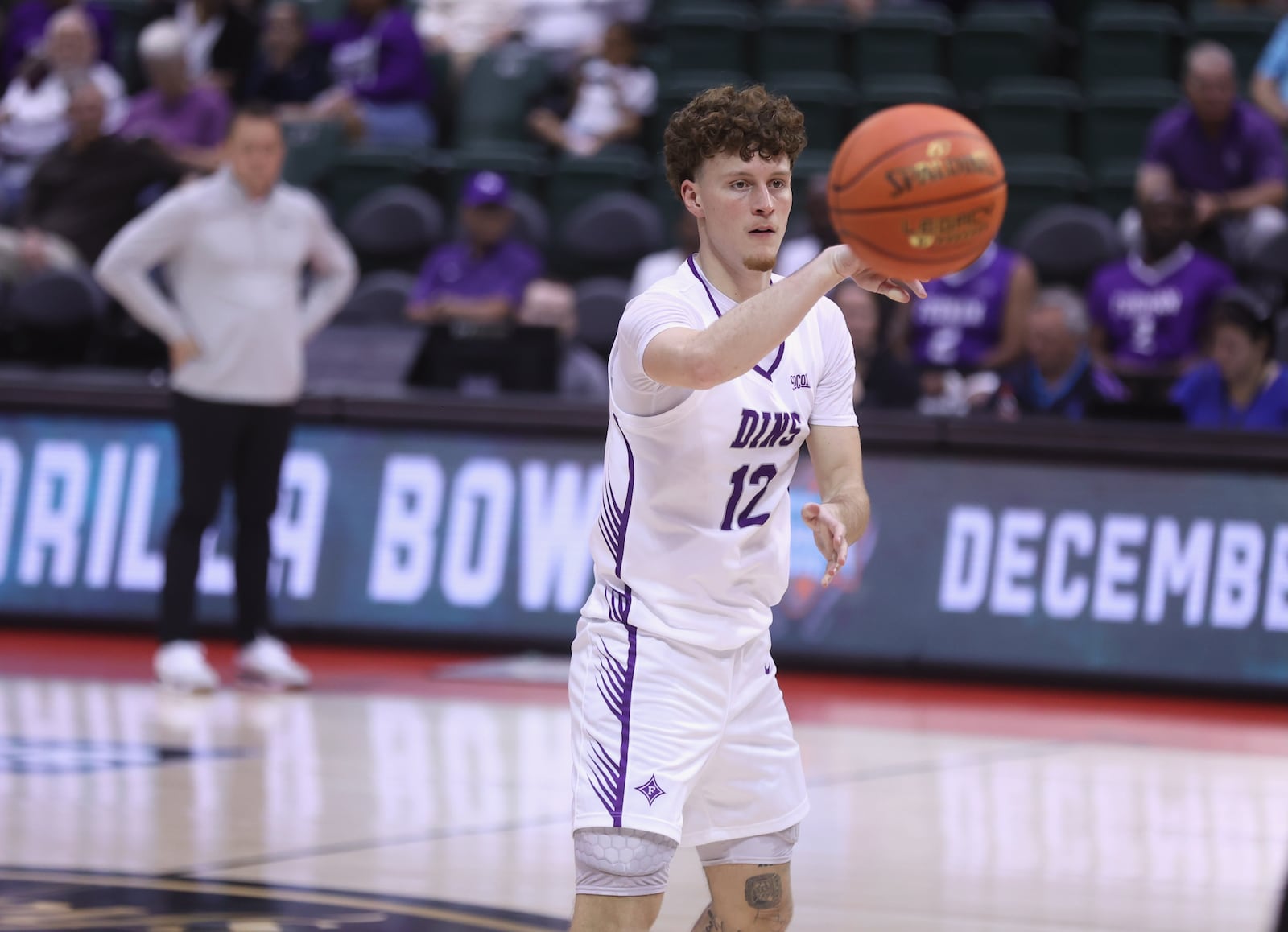 Centerville graduate Tom House, a senior at Furman, plays against Richmond in the first round of the ESPN Events Invitational on Thursday, Nov. 27, 2025, at the State Farm Field House in Kissimmee, Fla. David Jablonski/Staff