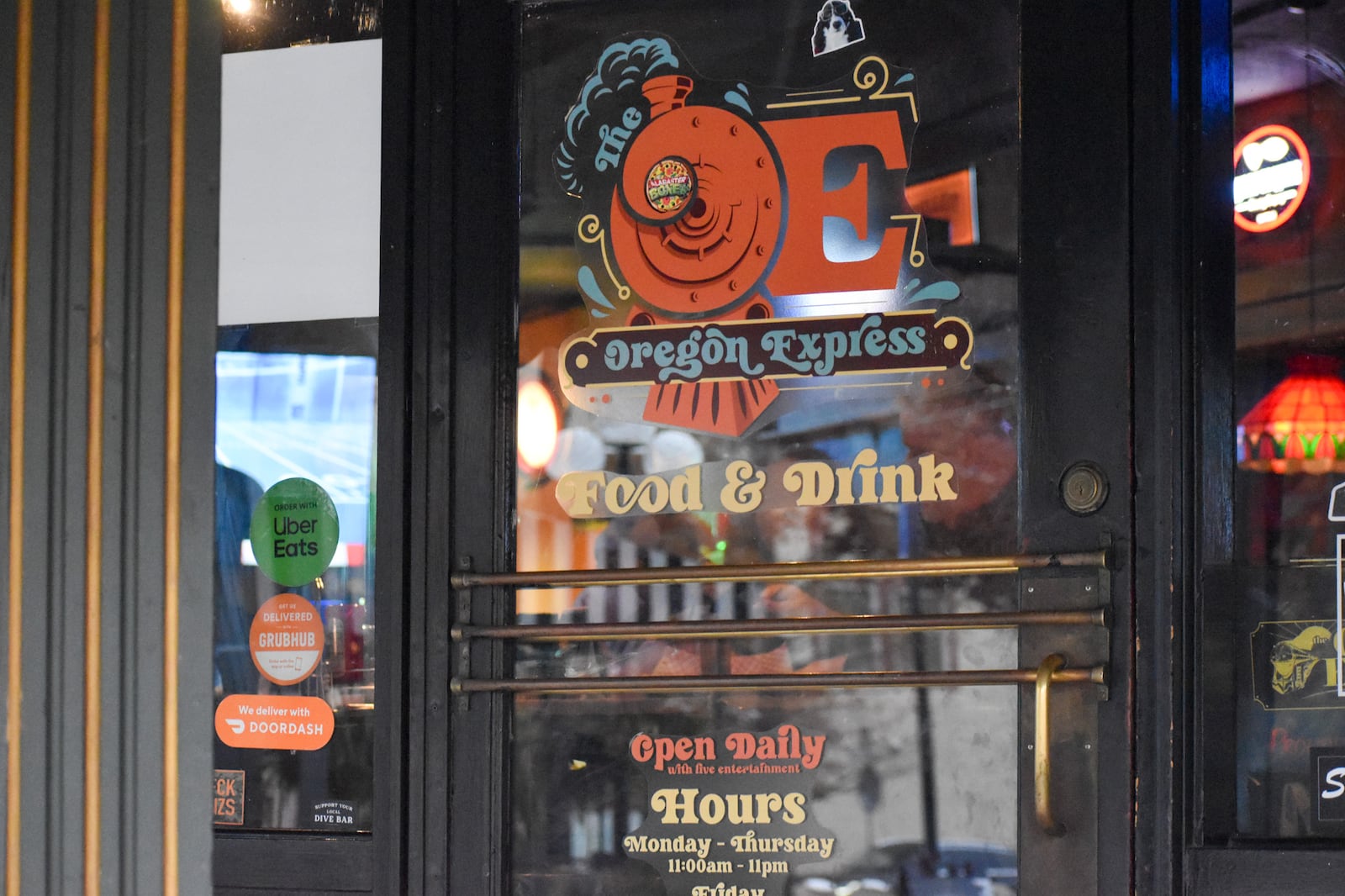 Oregon Express entryway at 336 E. Fifth St., Dayton. CONTRIBUTED