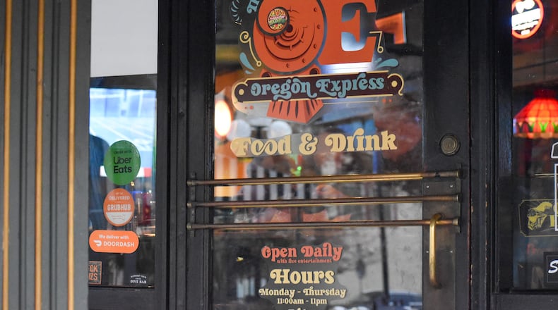 Oregon Express entryway at 336 E. Fifth St., Dayton. CONTRIBUTED