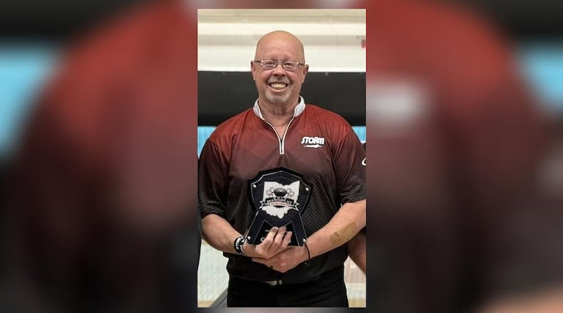 Kettering bowler Eddie Graham earned the Greater Dayton USBC Senior Bowler of the Year title for the first time this year. CONTRIBUTED