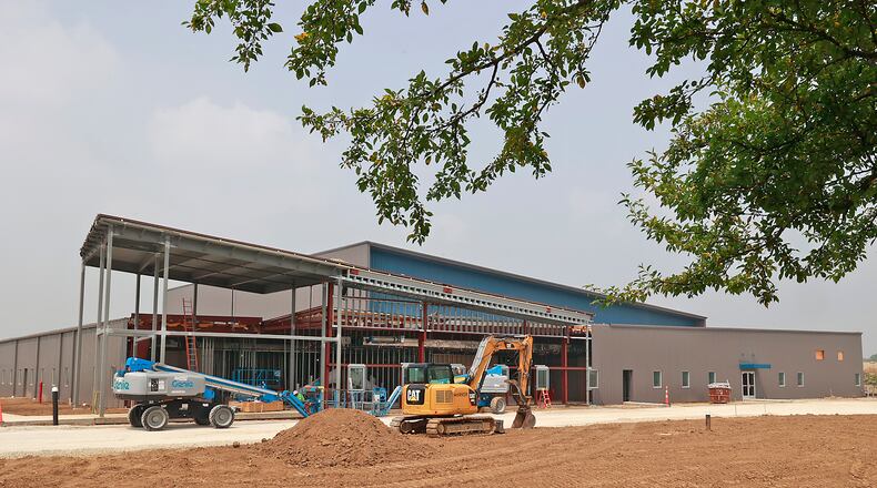 Marker Construction has been working on the National Advanced Air Mobility Center of Excellence at the Springfield-Beckley Municipal Airport. BILL LACKEY/STAFF