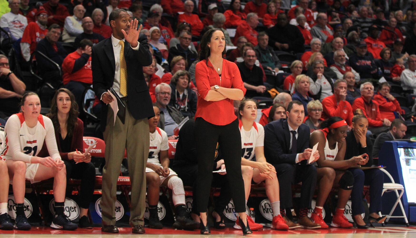 Photos: Dayton Flyers women's basketball wins big in School Day game