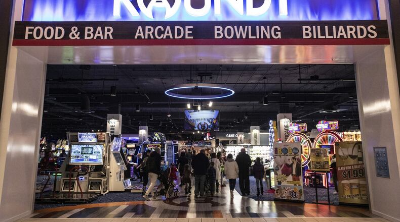 Round 1 at the Jefferson Mall in Louisville, Kentucky, is built on entertainment offering guests plenty of options from games of chance to classic skill challenges. MARTY PEARL / FOR THE DAYTON DAILY NEWS