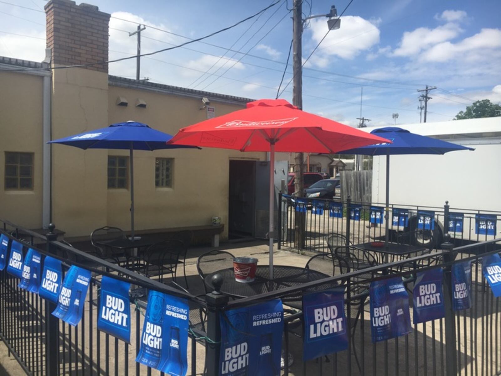 A view of the patio at Shroyer Inn.