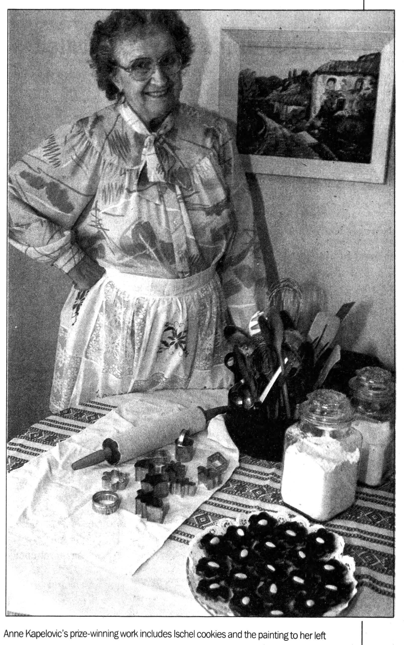 Anne Kapelovic, a 75-year-old Centerville grandmother, was the winner of our first Holiday Cookie Contest in 1990. DAYTON DAILY NEWS ARCHIVES