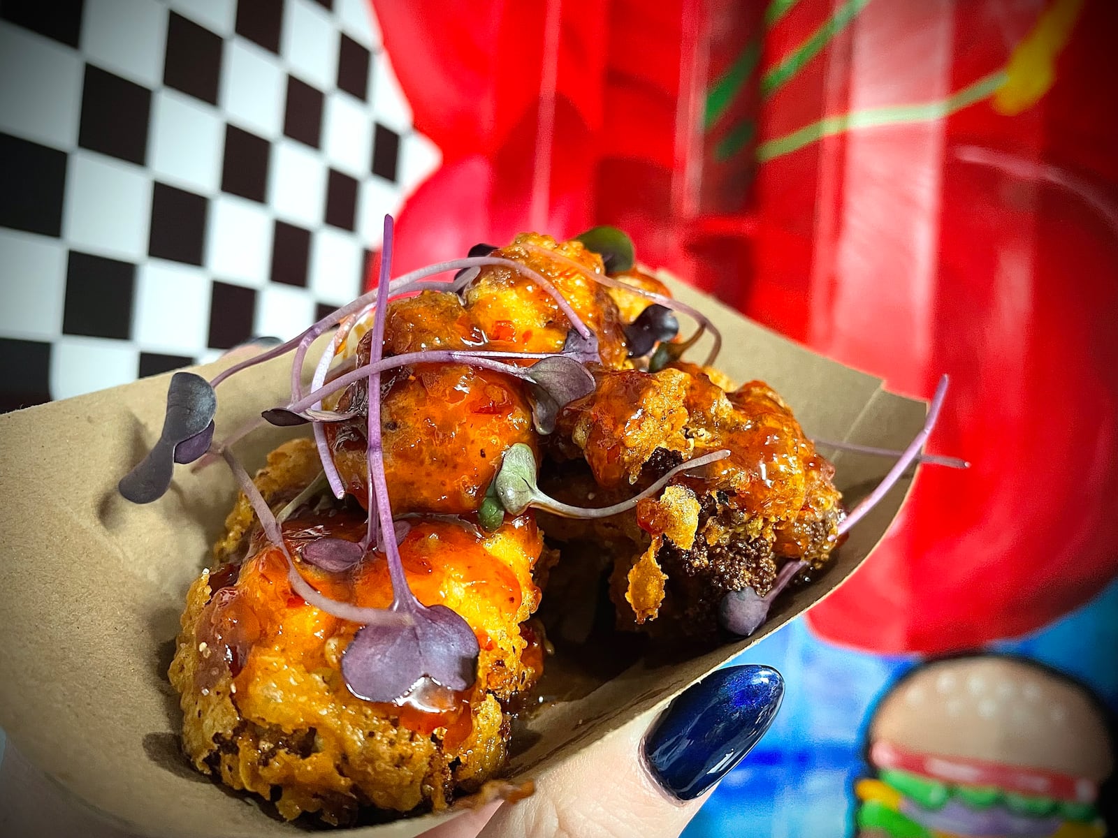 The Burger Bistro by Cece’s Kitchen is one of four vendors located inside The Silos. This restaurant offers a new spin on classic burgers and sandwiches. NATALIE JONES/STAFF