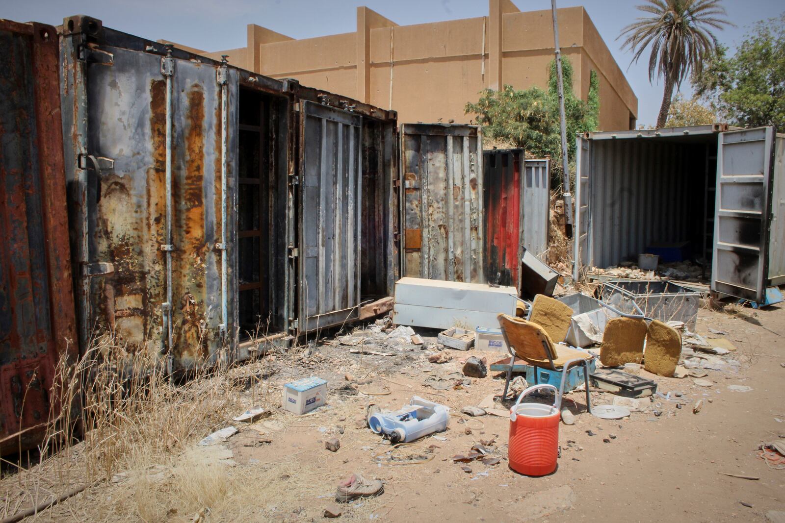 Antiquities warehouses are seen looted at Sudan National Museum, the home to the country's largest artifacts that date to different eras of Sudanese history, after nearly two years of war between the army and paramilitary Rapid Support Forces (RSF), in Khartoum, Sudan, Thursday, April 3, 2025. (AP Photo/Khaled Abd Al Gader)