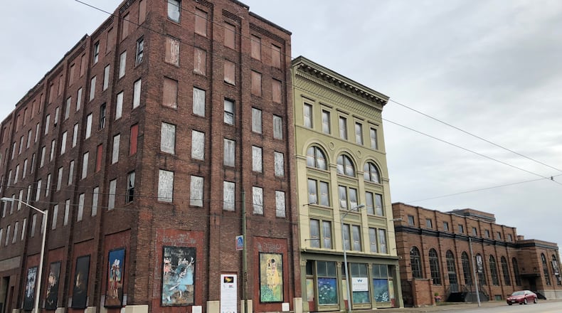 Woodard Development is buying the building on the corner from the city of Dayton. CORNELIUS FROLIK / STAFF