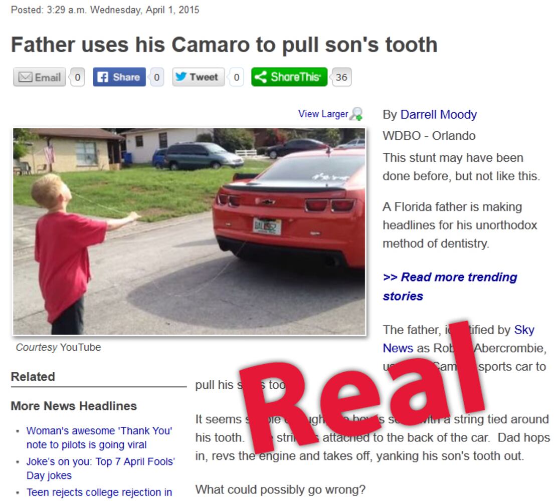 Are these headlines real or fake?