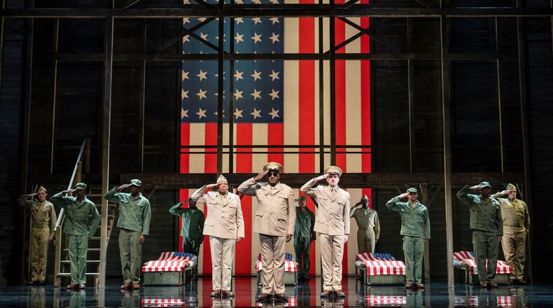 The cast of the national tour of "A Soldier's Play," slated Feb. 14-19 at the Victoria Theatre. JOAN MARCUS/CONTRIBUTED