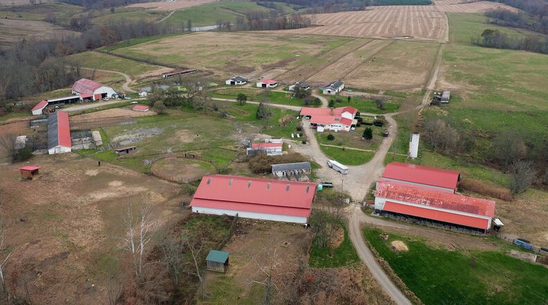 The Wagners' Flying W Farm, Inc. in Pike County. Six members of the Wagner family were arrested in connection with the 2016 murder of Rhoden family members in Pike County. TY GREENLEES / STAFF