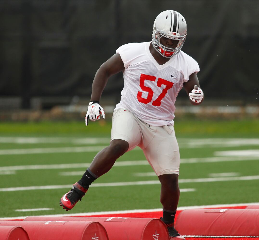Ohio State freshmen practice