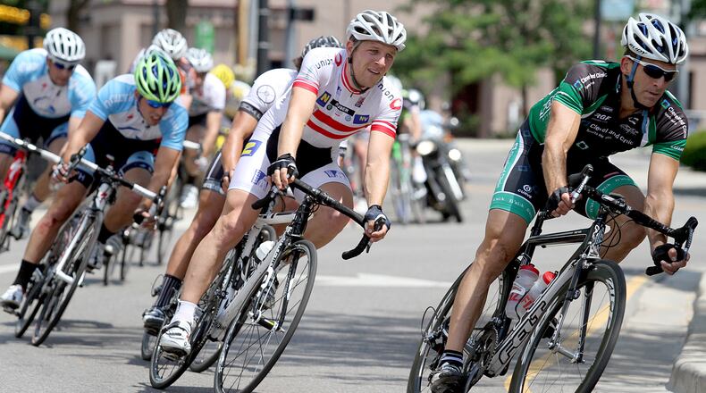 Miamisburg annually holds the Tour d’Burg bicycle race on its downtown streets. The city will host the Miami Valley Cycling Summit next spring. FILE PHOTO