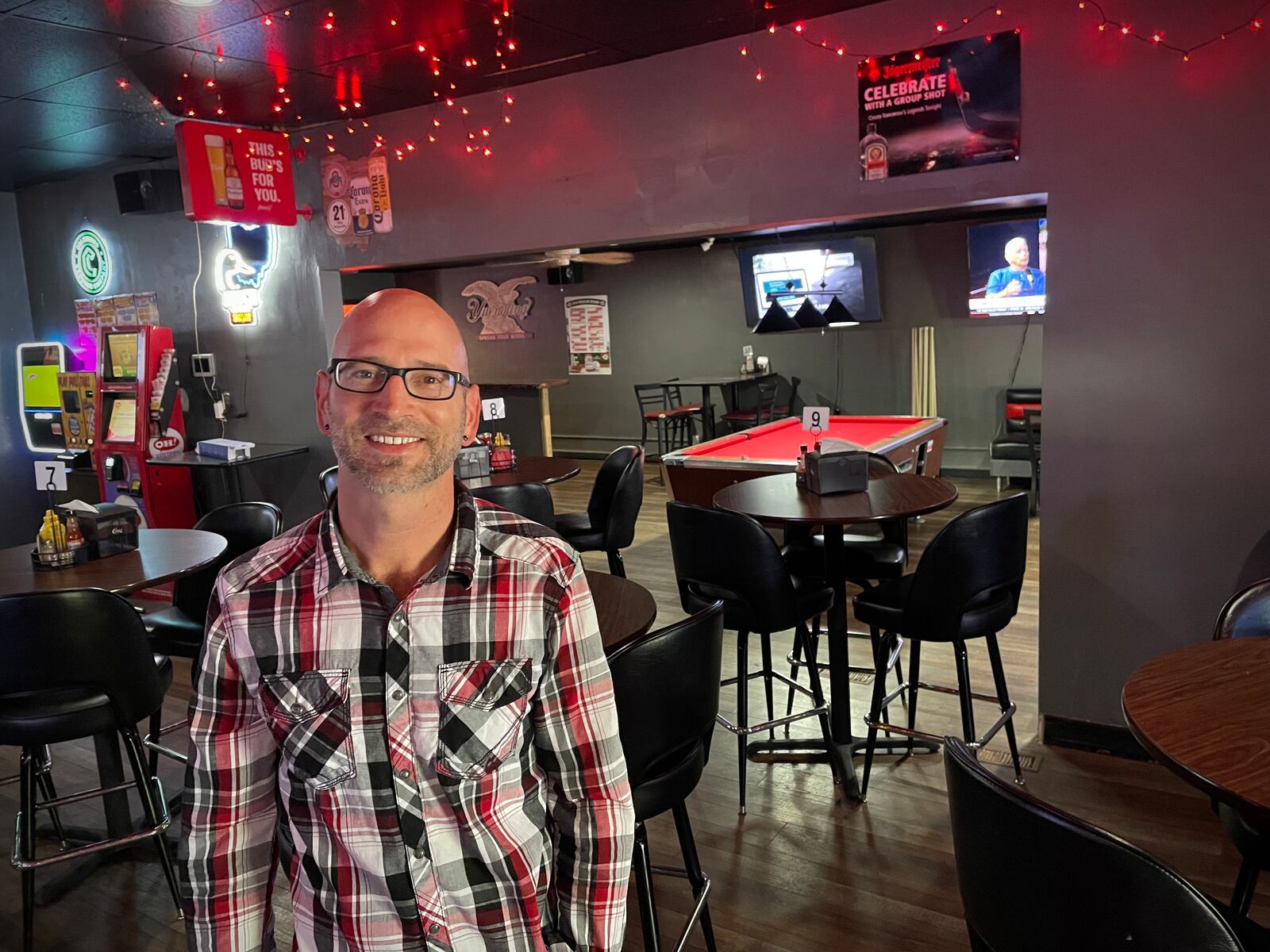 The Red Carpet Tavern is located at 3301 Wayne Ave. in Dayton's Belmont neighborhood. Pictured is new owner ony Ballard. NATALIE JONES/STAFF