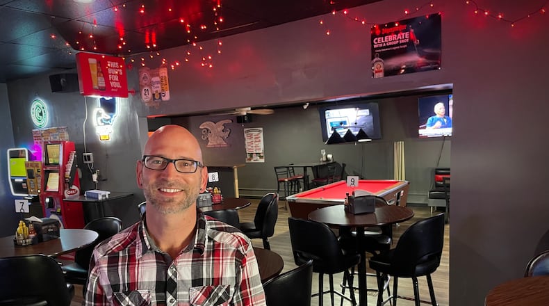 The Red Carpet Tavern is located at 3301 Wayne Ave. in Dayton's Belmont neighborhood. Pictured is new owner ony Ballard. NATALIE JONES/STAFF