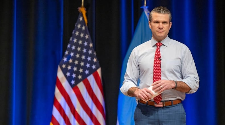 Secretary of Defense Pete Hegseth holds a town hall meeting for Department of Defense personnel at the Pentagon, Washington, D.C., Feb. 7, 2025. (DoD photo by U.S. Air Force Senior Airman Madelyn Keech)
