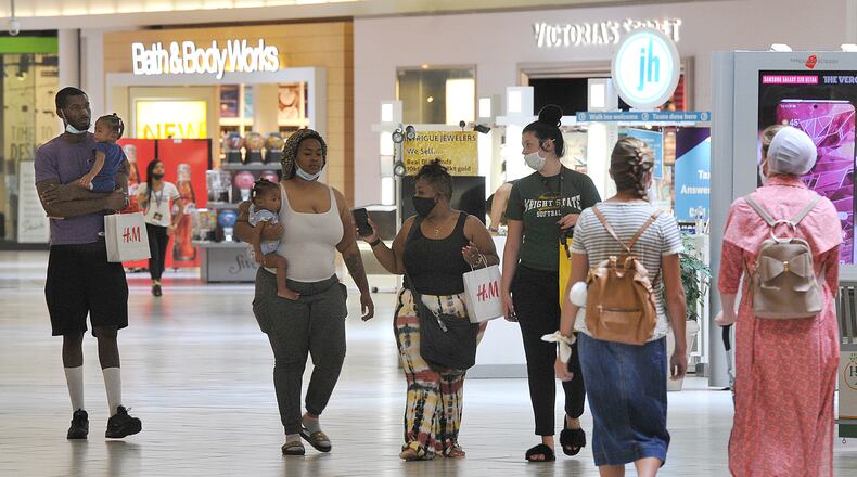 The Dayton Mall is working to bring back more foot traffic during the Coronavirus pandemic. MARSHALL GORBY\STAFF