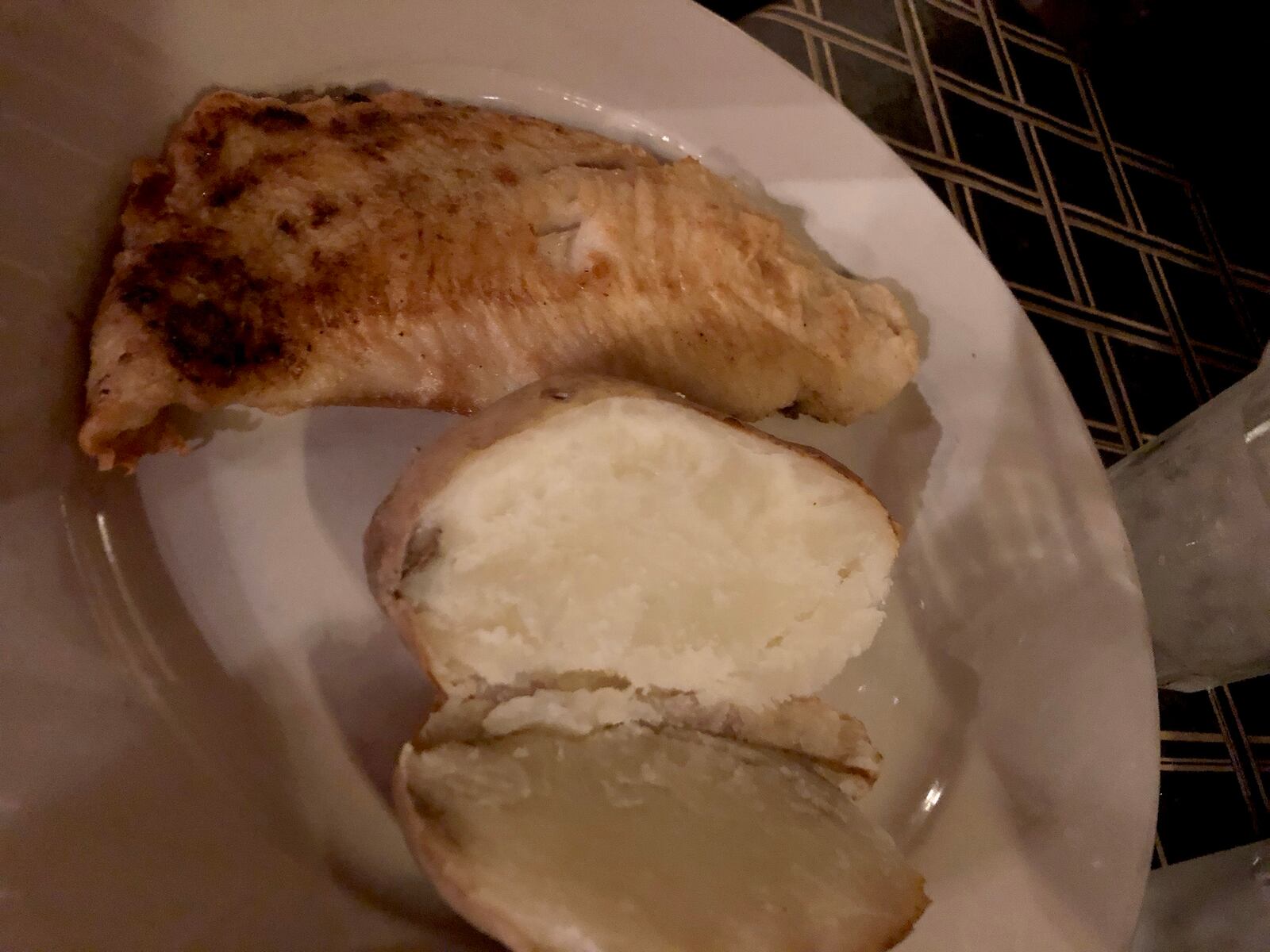 The Florentine Restaurant serves steaks, fish and chops. Pictured: pan roasted orange roughy.