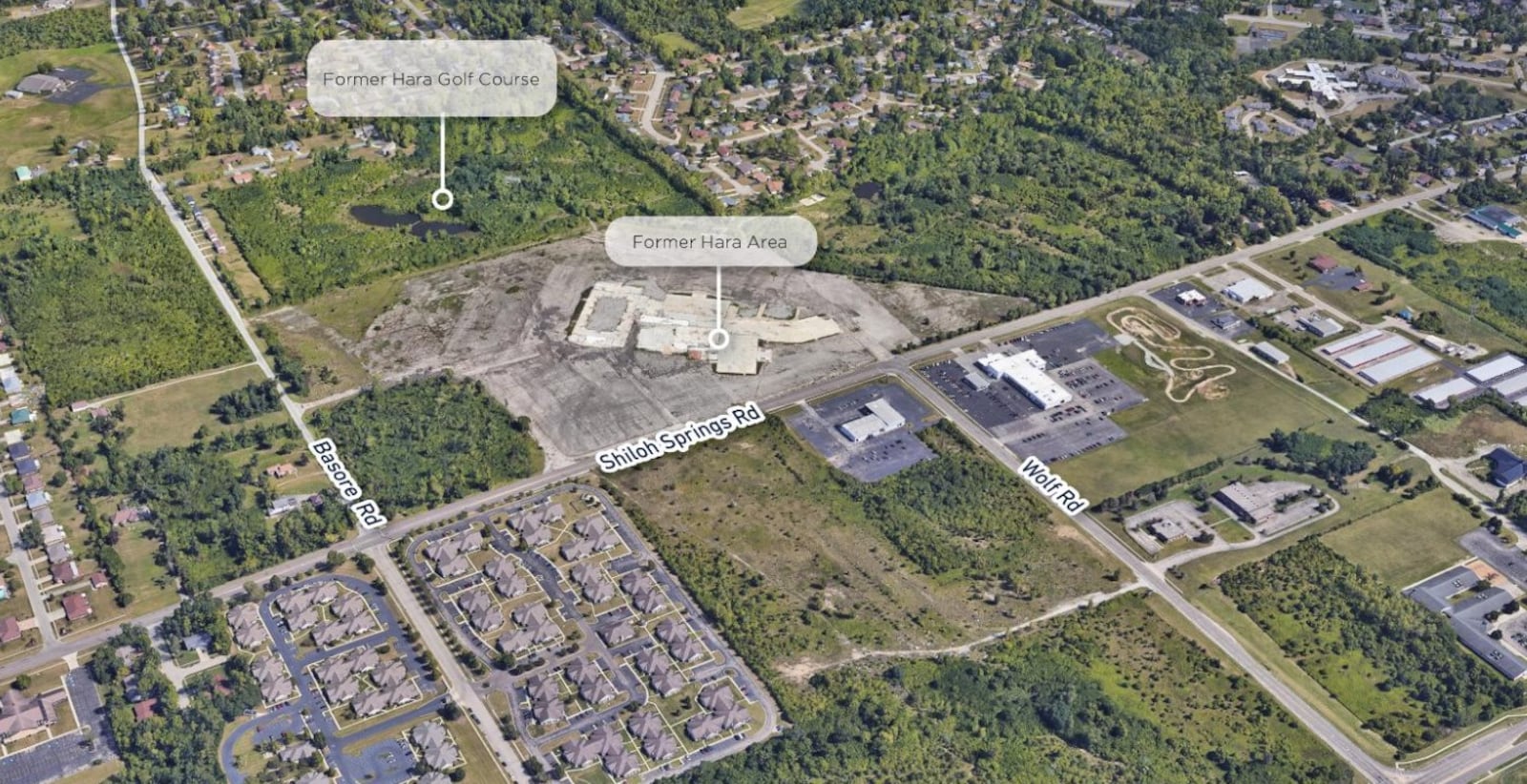 The site of the former Hara Arena in Trotwood/Harrison Twp. is a "key focus" of redevelopment efforts. CONTRIBUTED