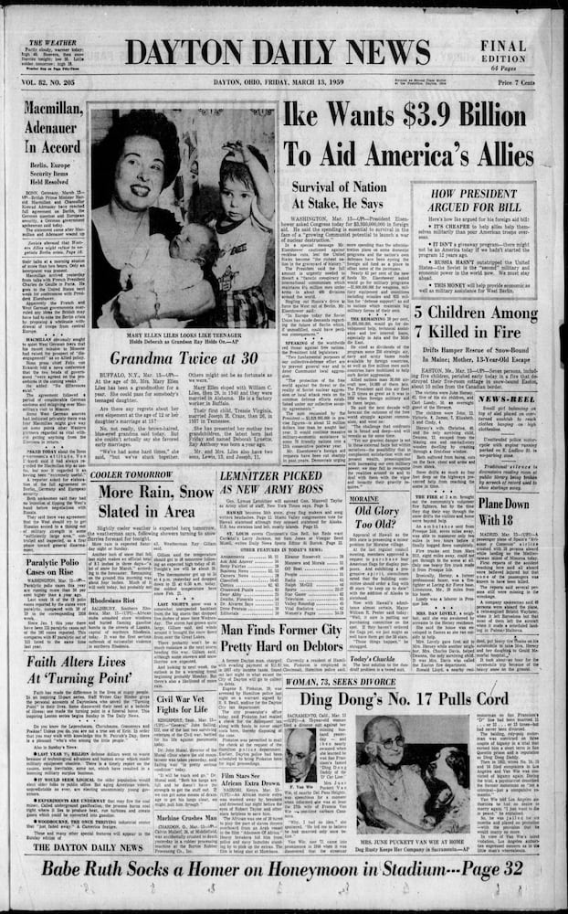 DDN Front pages history archives Friday 13th