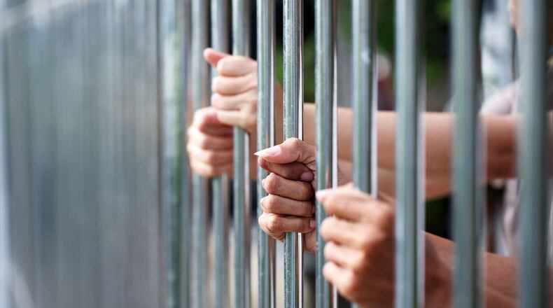 Jail bars.
