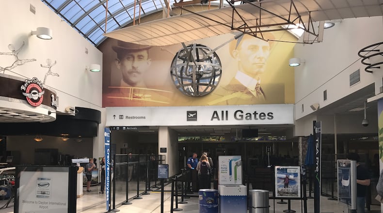 Inside the Dayton International Airport