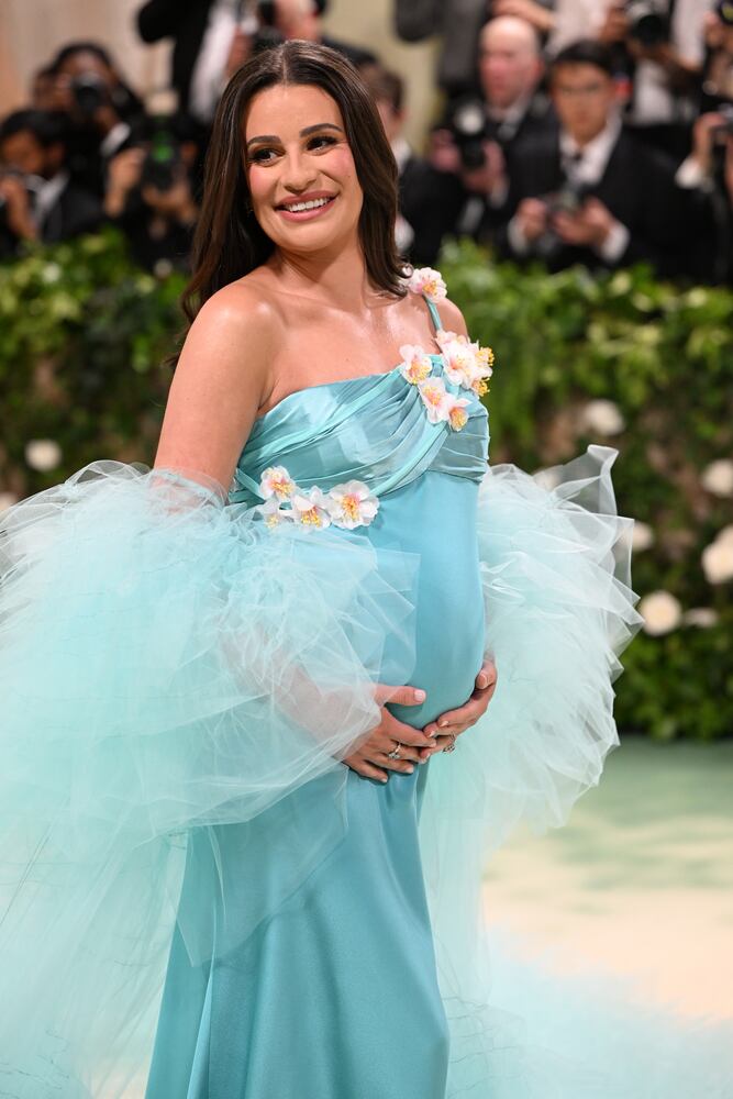 Lea Michele at the Metropolitan Museum of Art's Costume Institute benefit gala in New York, May 6, 2024. (Nina Westervelt/The New York Times)