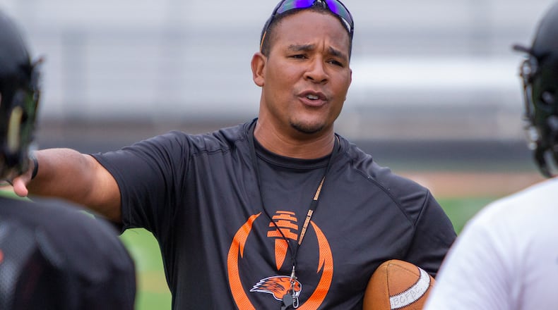 New Beavercreek football coach Marcus Colvin hopes to revive the Beavers' football program, which has won five games the past four seasons. CONTRIBUTED/Jeff Gilbert