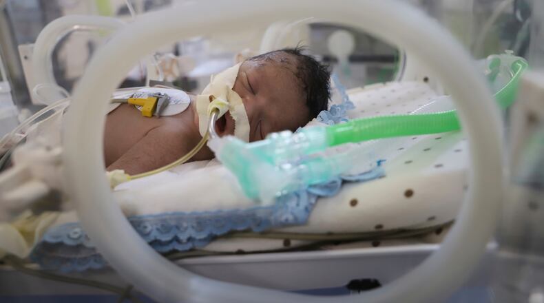 Dayton Children's will operate and manage the newborn intensive care unit at Kettering Health Main Campus under a new agreement. (AP Photo/Mariam Dagga)
