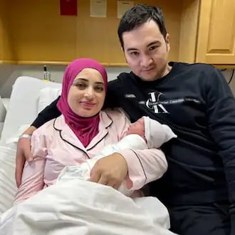 Mother Sitora Kamolova and father Bobur Mukhamedjanov welcomed their new son, Ali Kasim, at 1:55 a.m. Jan. 1 at Kettering Health Washington Township, the first baby born in the health system in 2026. Photo Provided