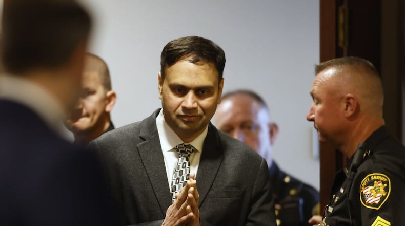 The jury trial of Gurpreet Singh, charged with allegedly shooting and killing four family members in 2019 in West Chester Township, started with preliminary motions and jury selection Monday, Oct. 3, 2022 in a new super courtroom in Butler County Common Pleas Court in Hamilton. NICK GRAHAM/STAFF