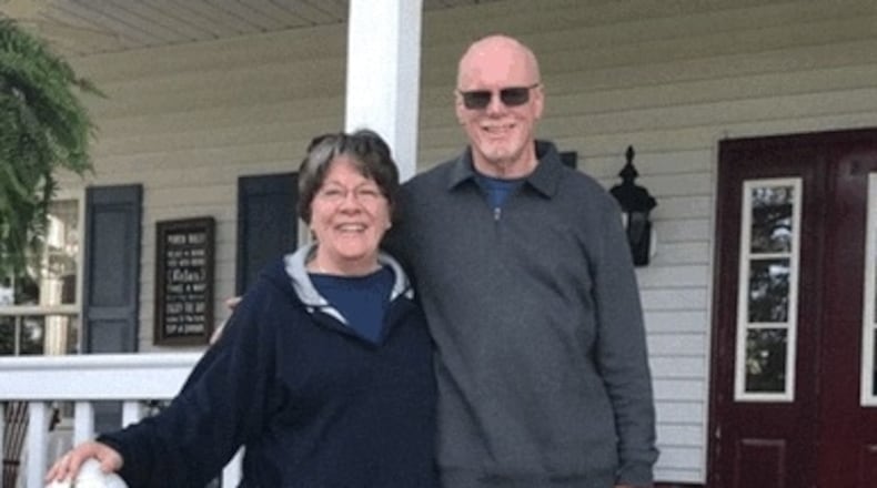 Bill Ragle and his wife, LuAnn, after his surgery. CONTRIBUTED