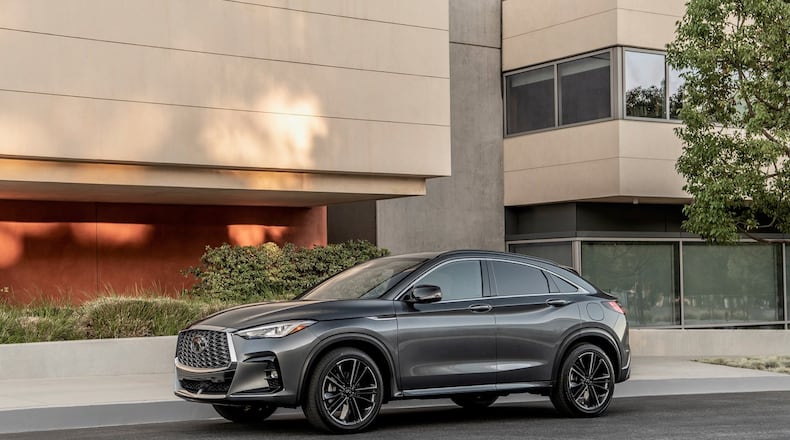 The 2023 Infiniti QX55 is a compact crossover that has, among other things, a CVT. Contributed photo