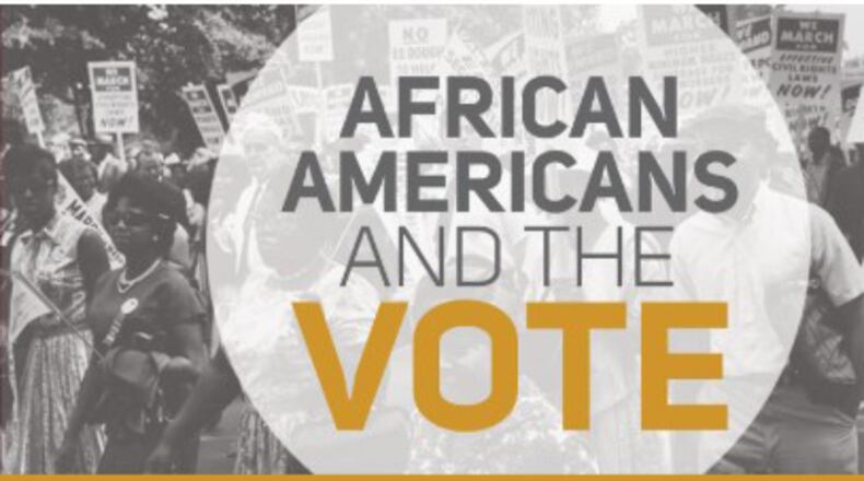 This year’s theme for Black History Month is “African Americans and the Vote.” (Contributed graphic)
