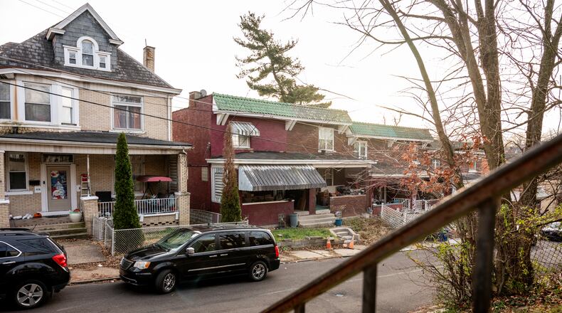 A home sits crumbling Dec. 18, 2025, in the Knoxville neighborhood of Pittsburgh. (Stephanie Strasburg/Pittsburgh's Public Source via AP)