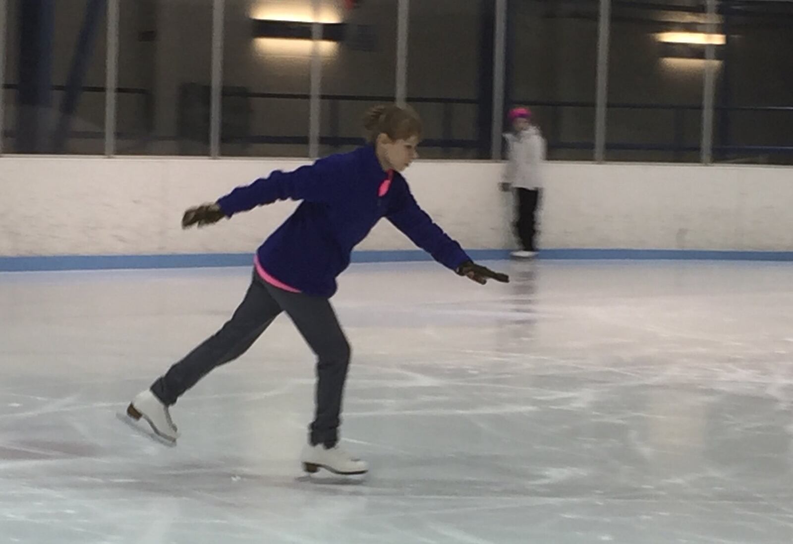 Crystal Ramsey of Springfield skates at Kettering Ice Arena. CONTRIBUTED