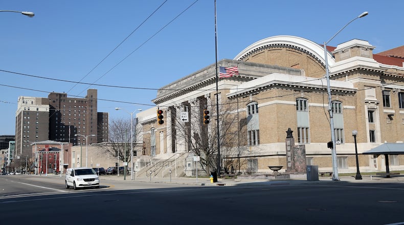 Memorial Hall in downtown Dayton was built as a historic tribute to local soldiers who served in the Civil and Spanish-American Wars. It is seen here in March 2016. LISA POWELL / STAFF
