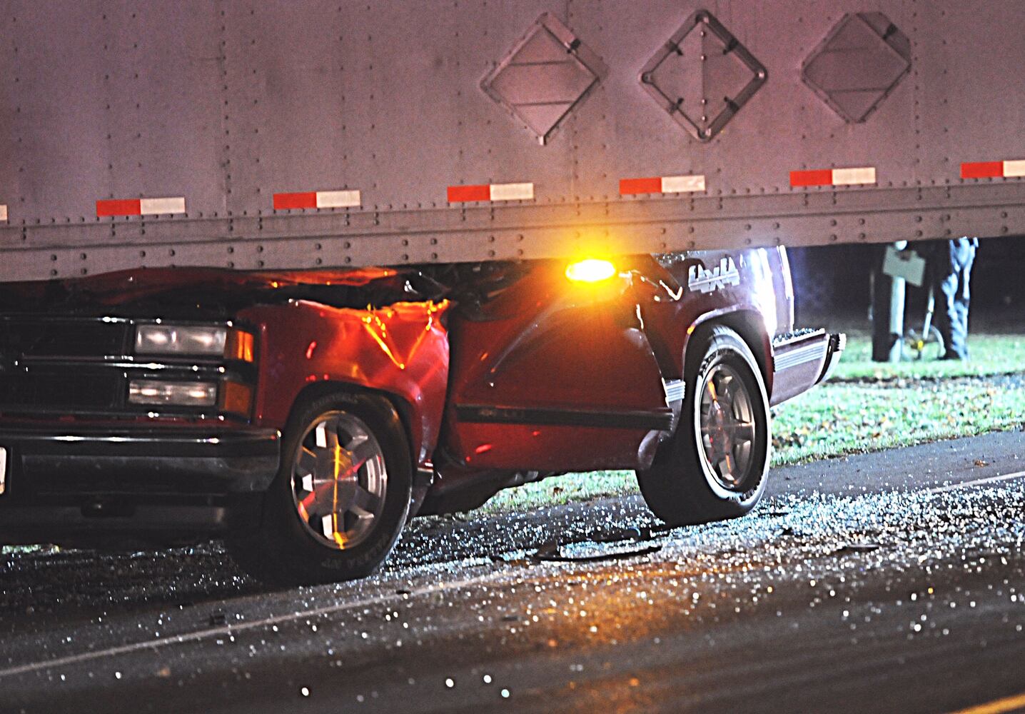 PHOTOS: Fatal accident involving pickup and semi on Dayton-Springfield Road