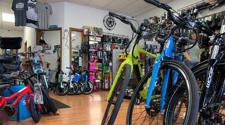 Bikes at Creekside Cyclery on North Fairfield Road in Beavercreek.