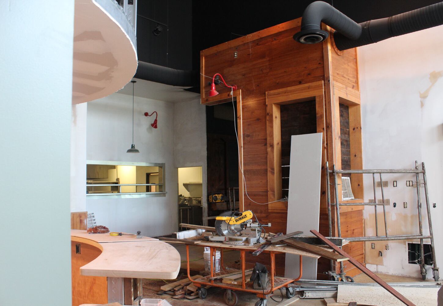 Inside the construction zone at Wandering Griffin
