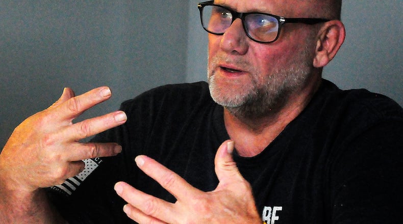 Paul Bertke, talks about the death of his stepdaughter, Tanis Spragg. Spragg, 33, died of a drug overdose in July 2021. MARSHALL GORBY\STAFF