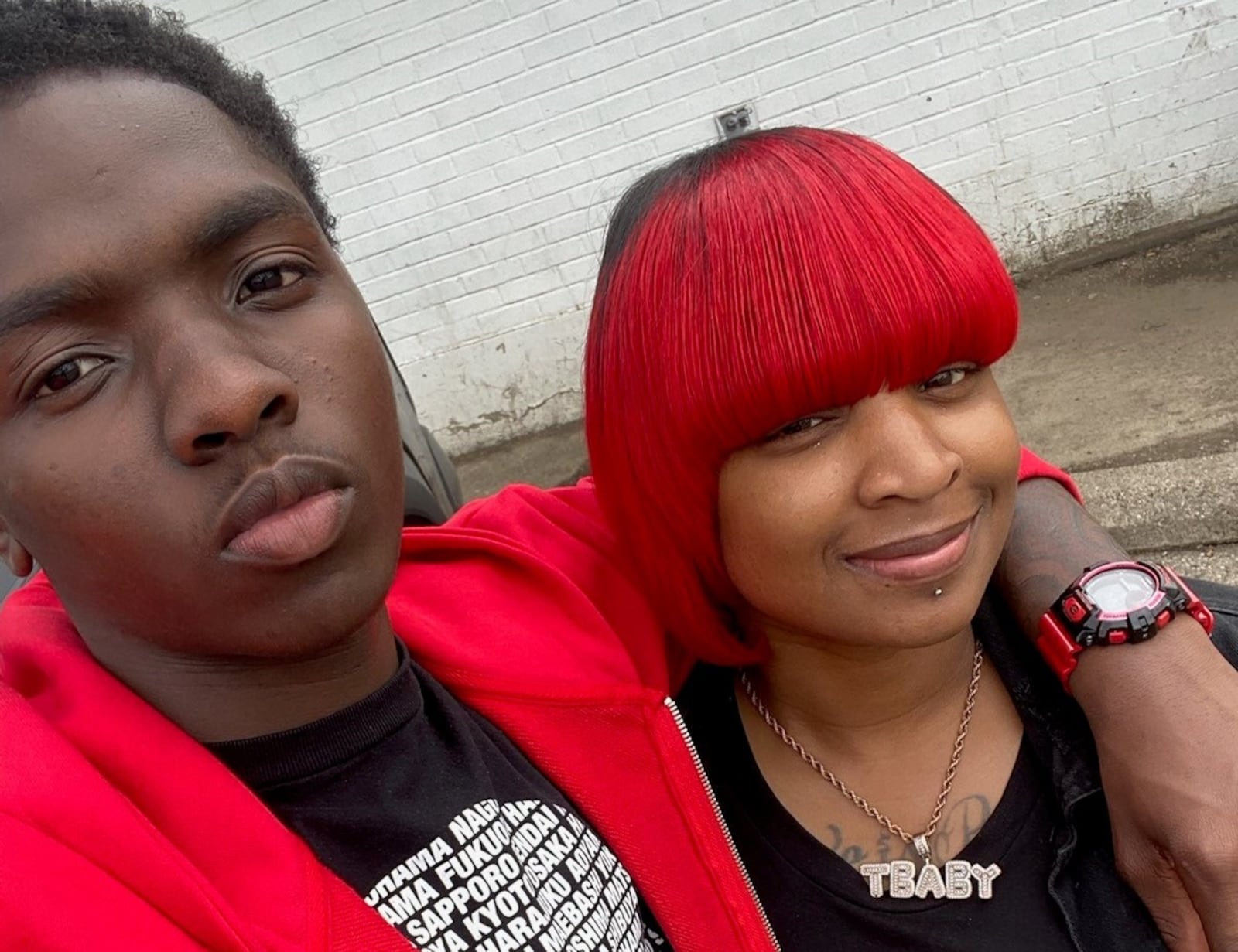 Seventeen-year-old Hillary Farr Jr. and his mother, Tierra Stark. CONTRIBUTED