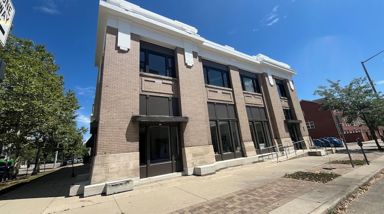 Kaney Aerospace has a field office at 205 E. First St. in downtown Dayton, across St. Clair Street from Memorial Hall. CORNELIUS FROLIK / STAFF