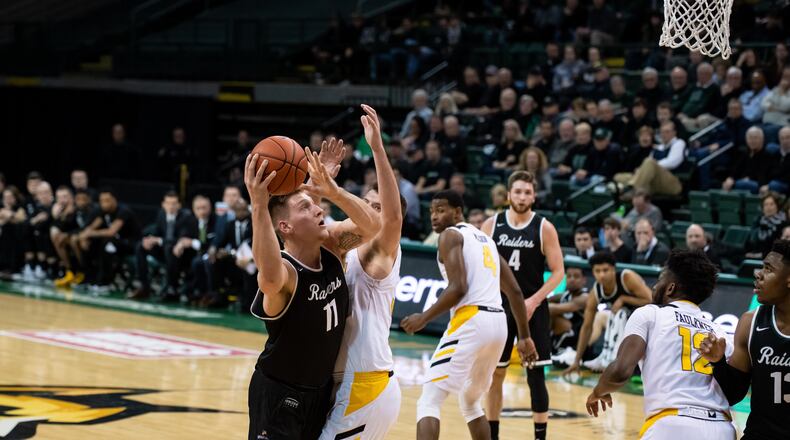 Loudon Love scored 20 points and pulled down 11 rebounds in Wright State’s win over Northern Kentucky on Friday night at the Nutter Center. CONTRIBUTED