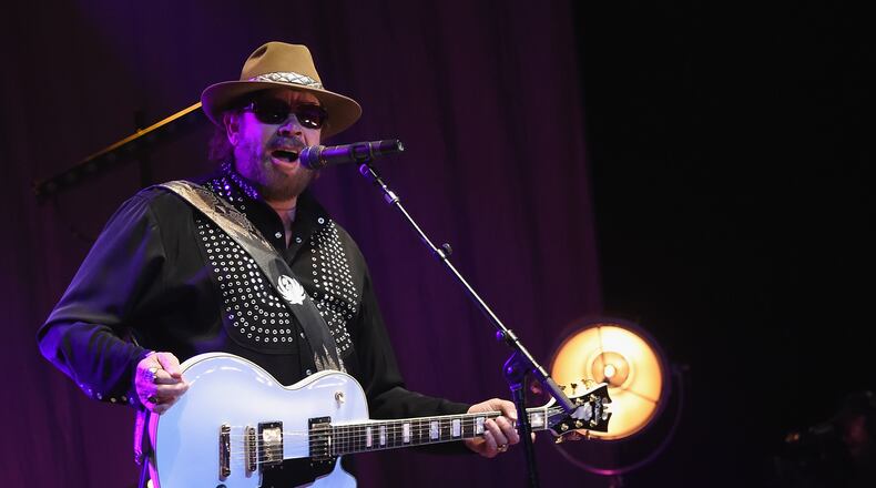 NASHVILLE, TN - MARCH 16: Hank Williams Jr. performs at The Life & Songs of Kris Kristofferson produced by Blackbird Presents at Bridgestone Arena on March 16, 2016 in Nashville, Tennessee. (Photo by Rick Diamond/Getty Images for Essential Broadcast Media)