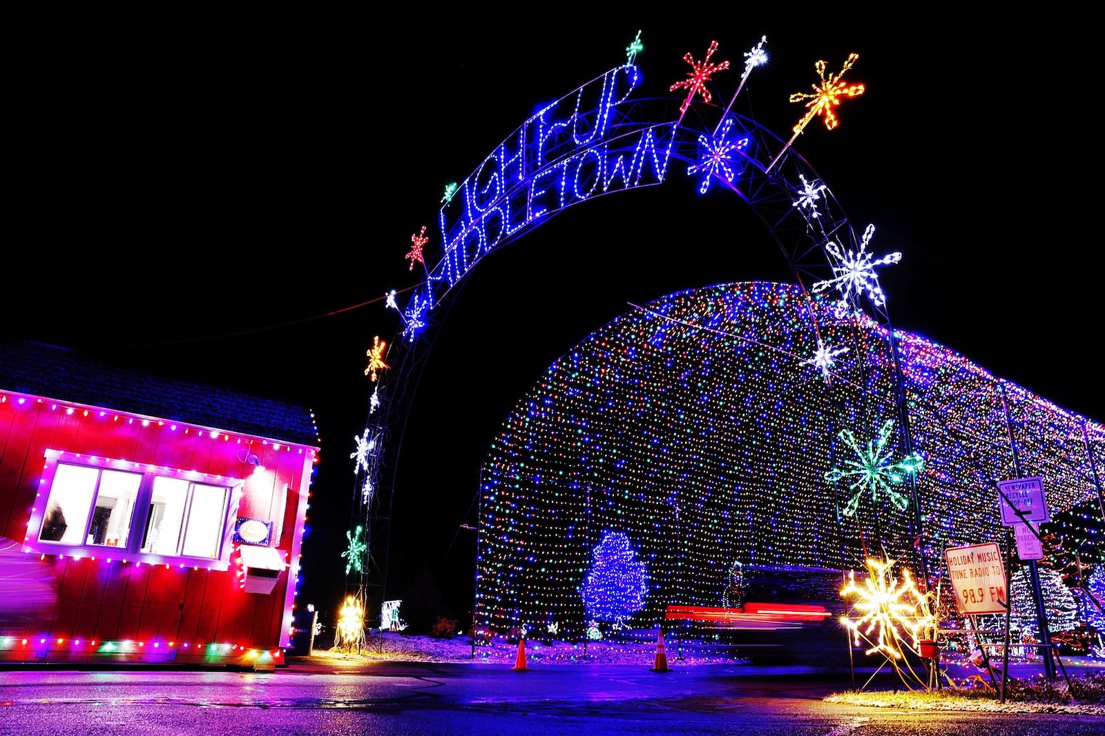 Light Up Middletown is celebrating 25 years in operation at Smith Park in Middletown. The drive-through fantasy holiday light display is open 6 p.m. to 10 p.m. nightly through New Year's Eve. NICK GRAHAM/STAFF