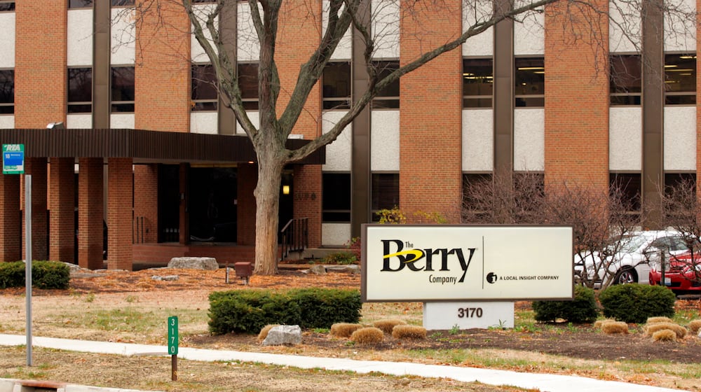 Exterior of the Berry Co. LLC building at 3170 S. Dixie, Moraine, in a file photo.