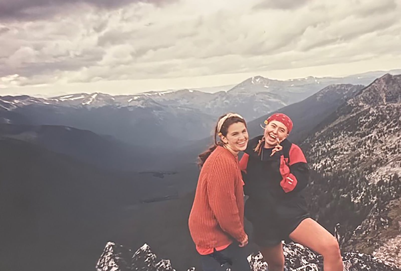 Susannah Horwitz loved the outdoors all her life. Here at the age of 15 in August 1991 she is with a friend on one of the peaks of the North Cascade mountains in Washington state. Left to right: Susannah Horwitz and Jessica Caldwell. CONTRIBUTED