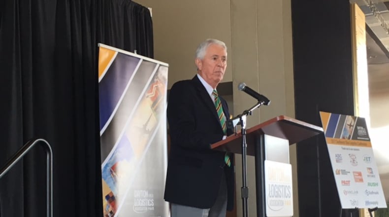 Jerry Wray, director of the Ohio Department of Transportation, told a conference at Sinclair Community College Tuesday that Ohio will be at the “epicenter” of an approaching transportation revolution. THOMAS GNAU/STAFF