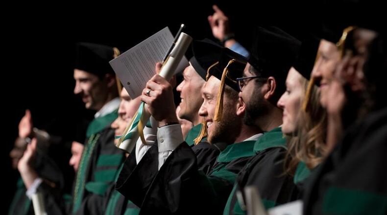 The job outlook is expected to be good for college graduates this spring, especially in the healthcare industry.. Wright State University awarded medical degrees to 96 graduates in April 2018.